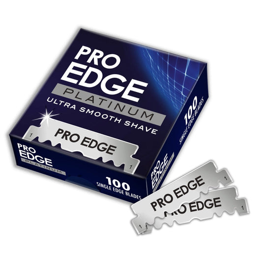 Pro Edge Platinum delte barberblad.  100 Blades