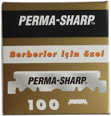 Perma-Sharp Single Edge Barber barberblader 100 stk